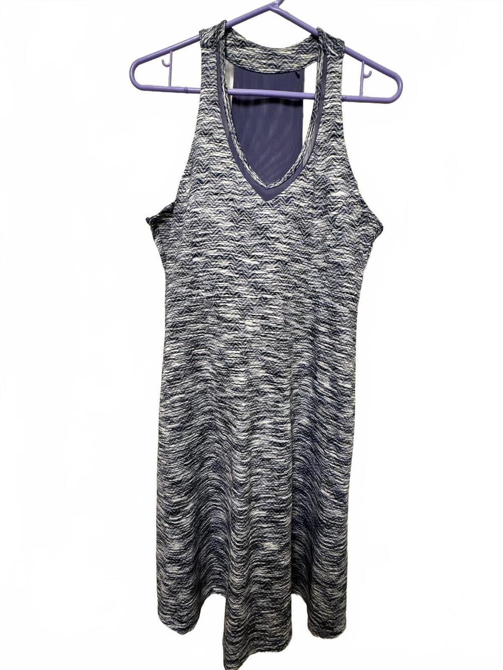 MPG Sport Space Dye Keyhole Racerback Athletic Tennis Dress Size L